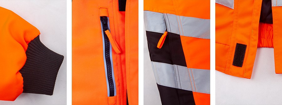 Safety jacket for men detail Safety jacket for men detail