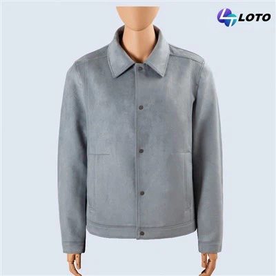 Jaket kulit suede